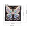 Papillon coloré-partiel spécial diamant peinture-30 * 30cm