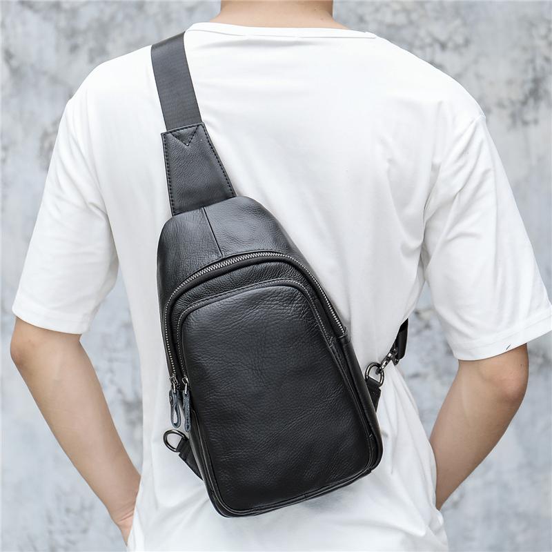 Fashion Large Capacity Plain Soft Leather Crossbody Bags