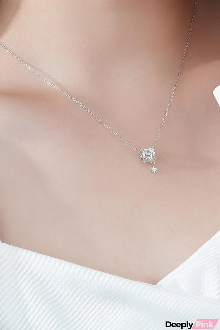 Rely On Fate Cubic Zirconia Pendant Necklace