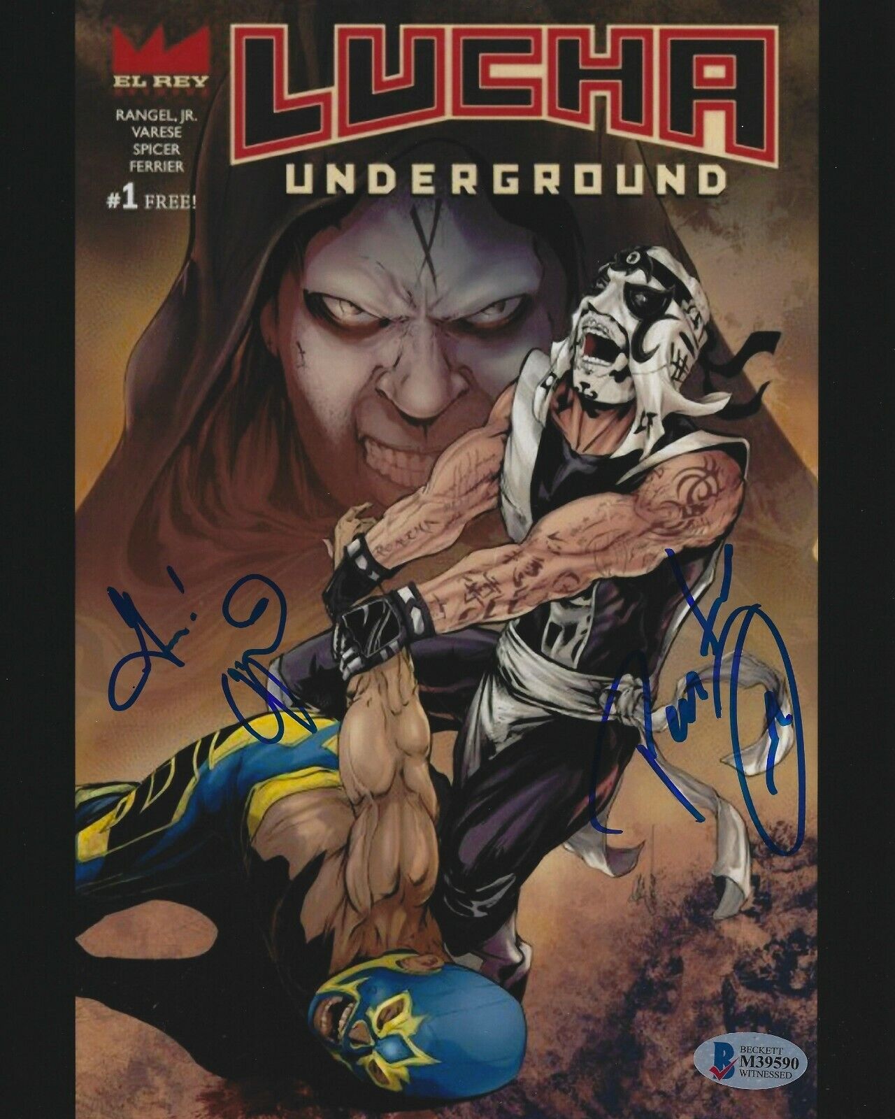 Vampiro Pentagon Jr. Signed 8x10 Photo Poster painting BAS Beckett COA Lucha Underground AEW AAA