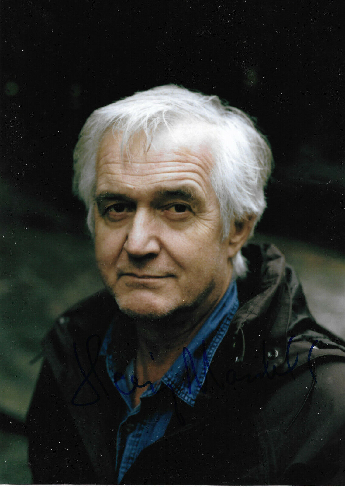 Henning Mankell Writer signed 8x12 inch Photo Poster painting autograph