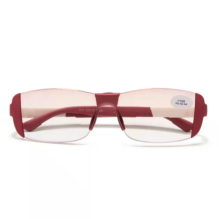 Anti-Blue Light  Rimless Reading Glasses Bifocal Presbyopia Glasses