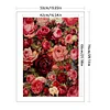 (US Only)Rose Printed Cross Stitch Kit 50x74cm DIY 11CT Thread Art Needlework Home Art