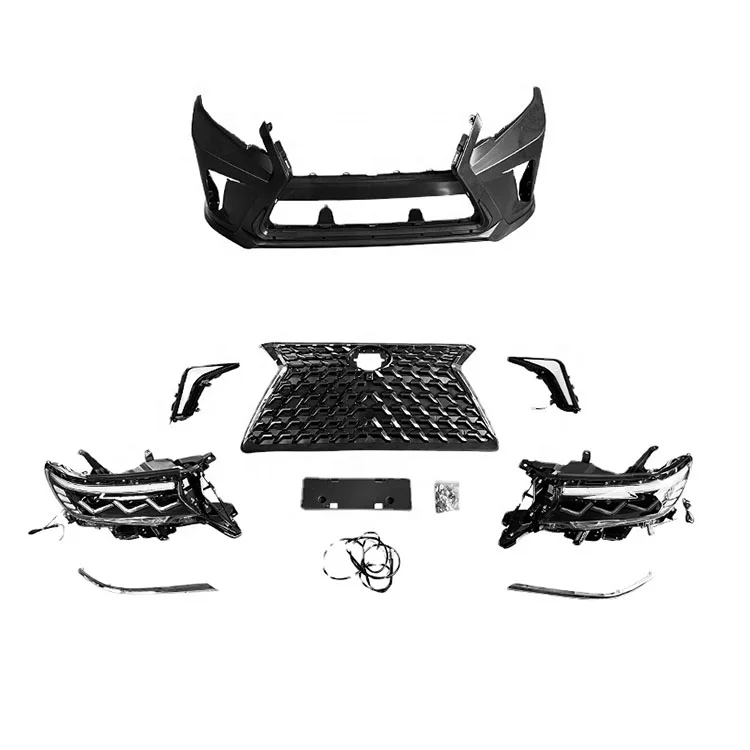 conversion Conversion facelifting Body Kit car accessories for Toyota land cruiser prado bodykit FJ150 upgrade to Lexus GX460 style 2020 bumper set ITN Auto