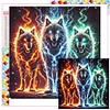 Flash Wolf - Quadratbohrer Diamantmalerei - 45*45cm