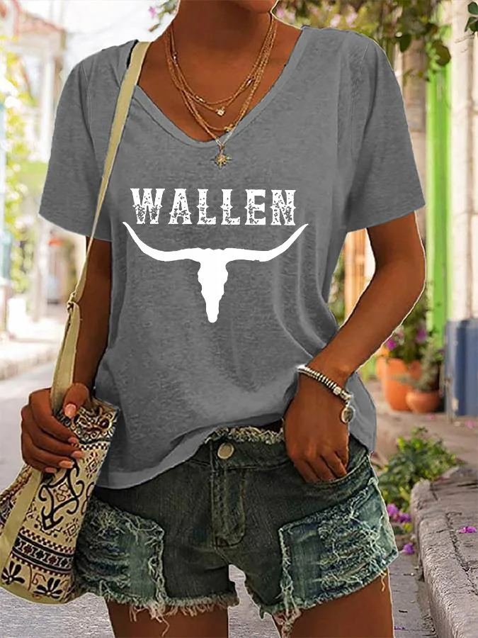Women's Wallen Dangerous Album Print Casual T-Shirt