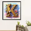 >SALE<5D DIY Full Round Drill Diamond Painting Letter K Home Decor Art Craft 30x30cm