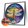Diamond Painting-DIY Full Round Drill Stained Glass Dragonfly