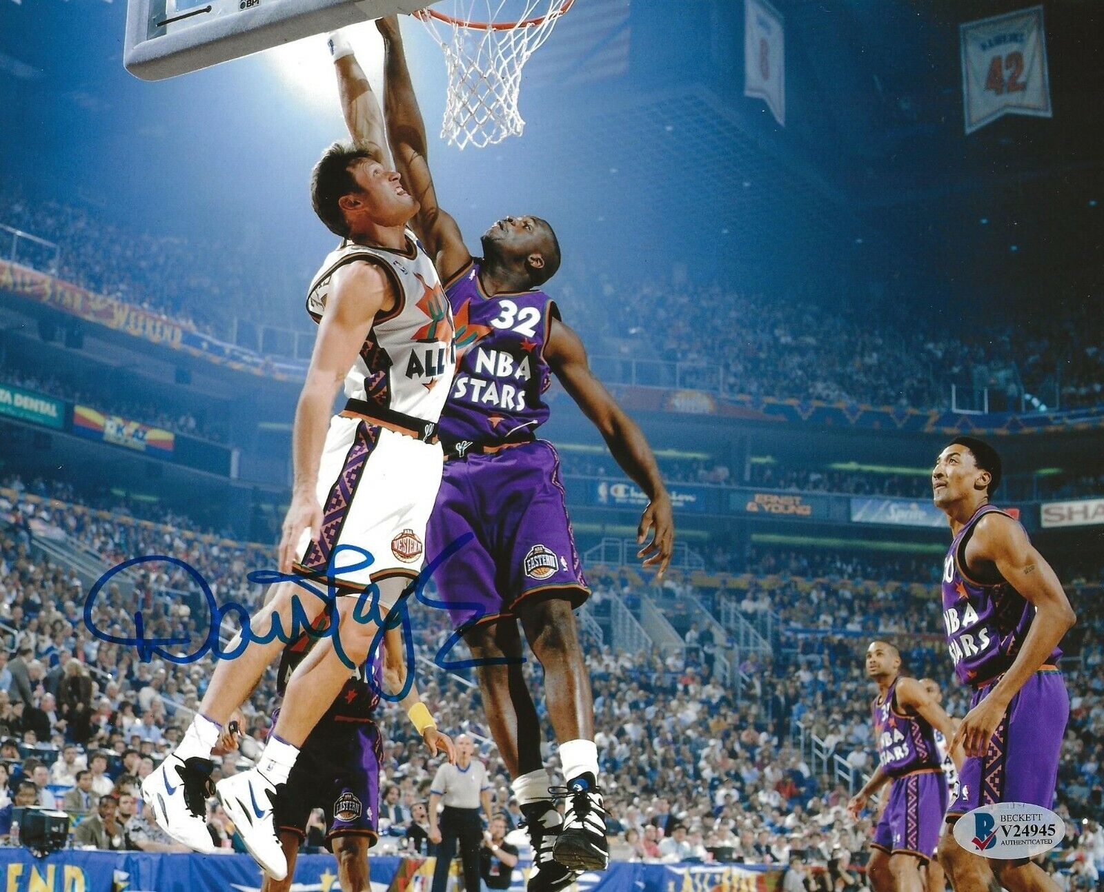 Dan Majerle Phoenix Suns signed All Star 8x10 Photo Poster painting autographed BAS Beckett