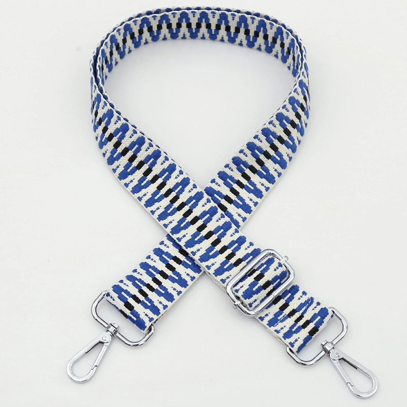 Polyester Cotton Stripe Bag Strap