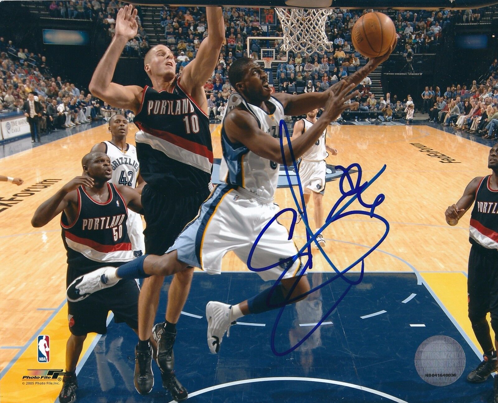 Signed 8x10 EDDIE JONES Memphis Grizzlies Autographed Photo Poster painting w/COA