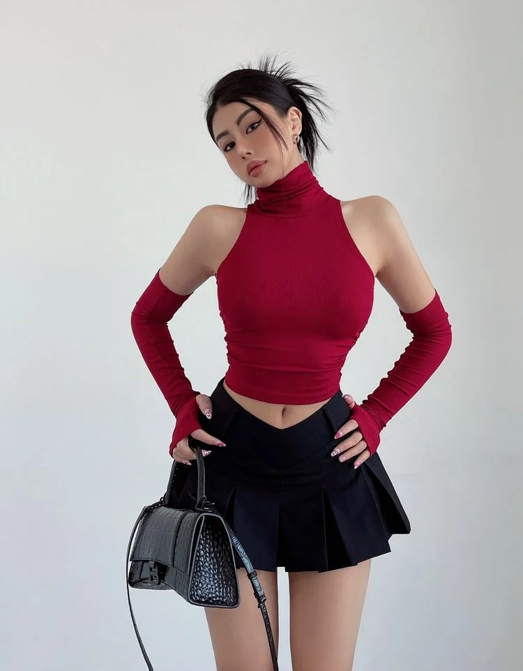 Brownm College Mini Skirt