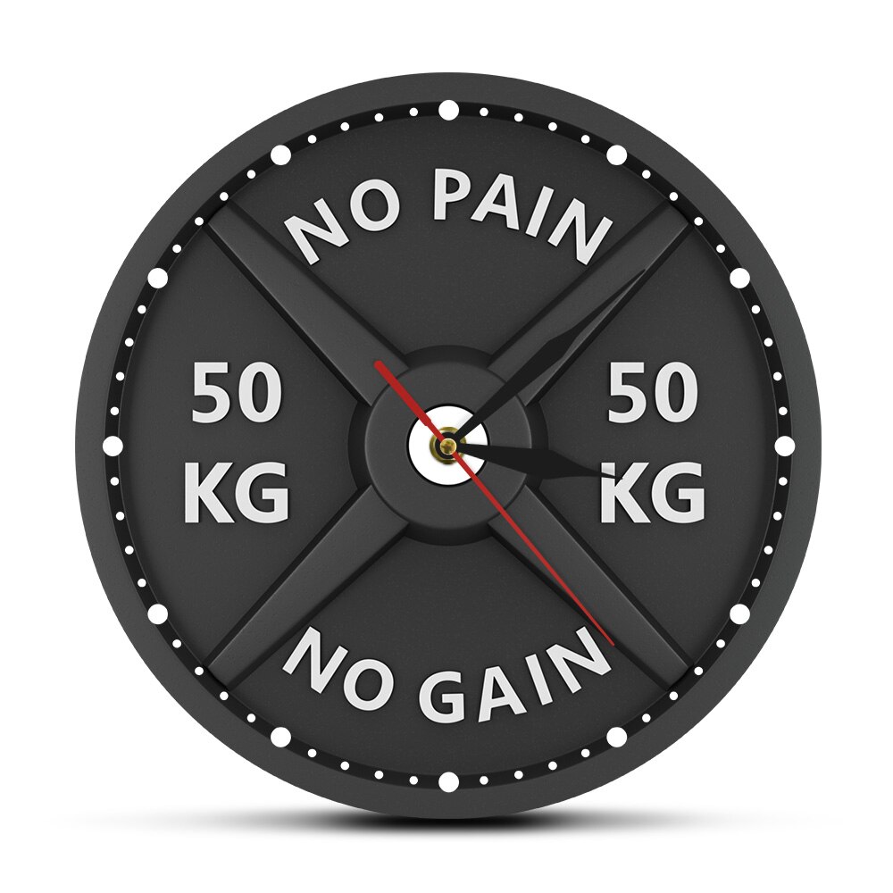 

Strongman NO PAIN NO GAIN - Frameless Acrylic Wall Clock, 501 Original