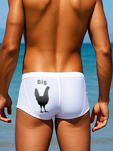 Men's Printed Summer Swim Brief