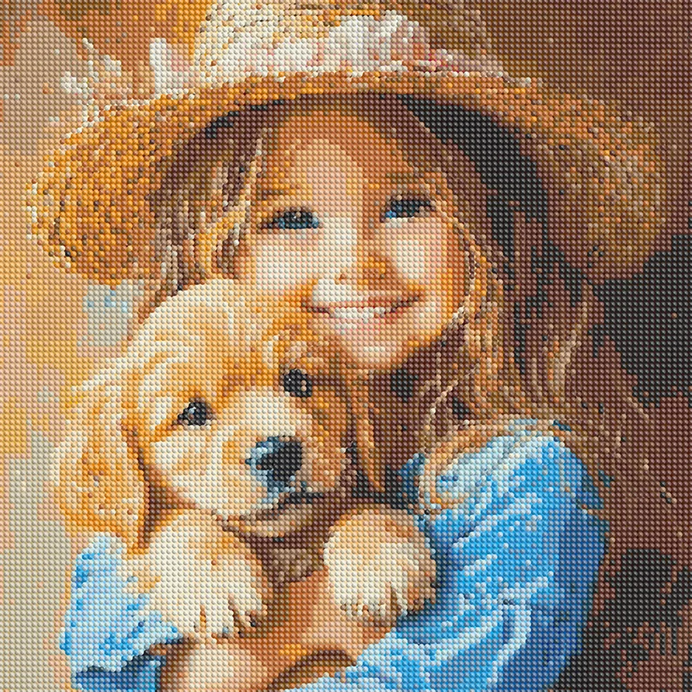 Diamond Painting - Full Round Drill - Girl(Canvas|40*40cm)