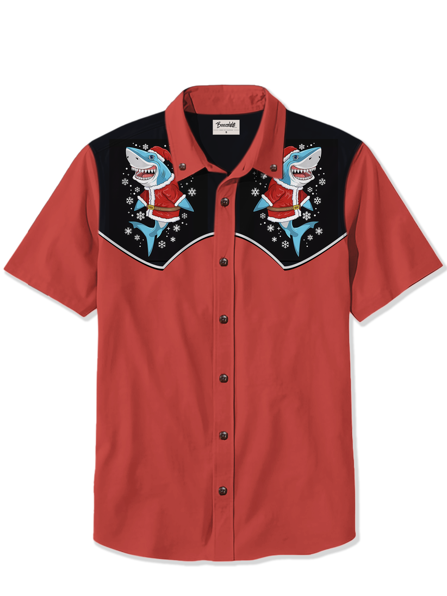 Domineering Shark Christmas - 100% Cotton Shirt