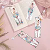 4Pcs Rainbow Ballerina DIY Diamond Painting Bookmark with Crystal Pendants Diamond Painting Art Bookmarks Special Shape for DIY Making Beginners Adult Arts Craft Supplies