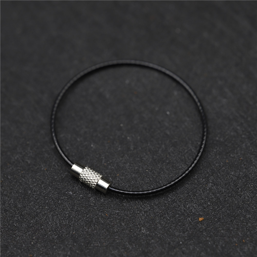 Stainless Steel Loops 2mm Coated Wire Keychain Cable for Luggage Tags, Key Tags, Keyrings, Kitchen utensils