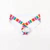 Men's Personality Trend Striped Letter Thong