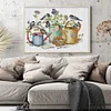 Bird And Kettle - 14CT Stamped Cross Stitch 34*26cm/13.39*10.24in