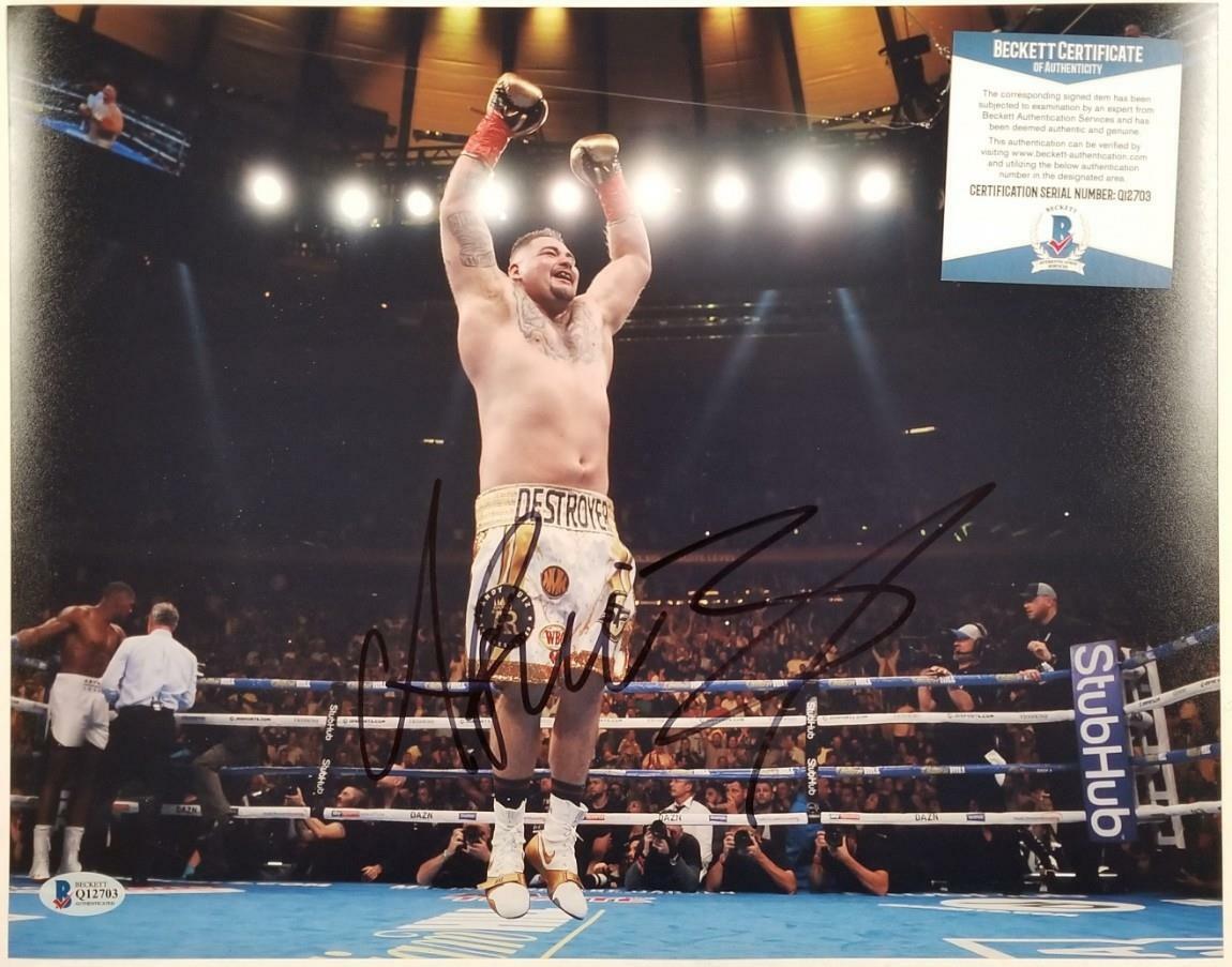 Andy Ruiz Jr autograph signed 11x14 Photo Poster painting vs Anthony Joshua #25~ Beckett BAS COA