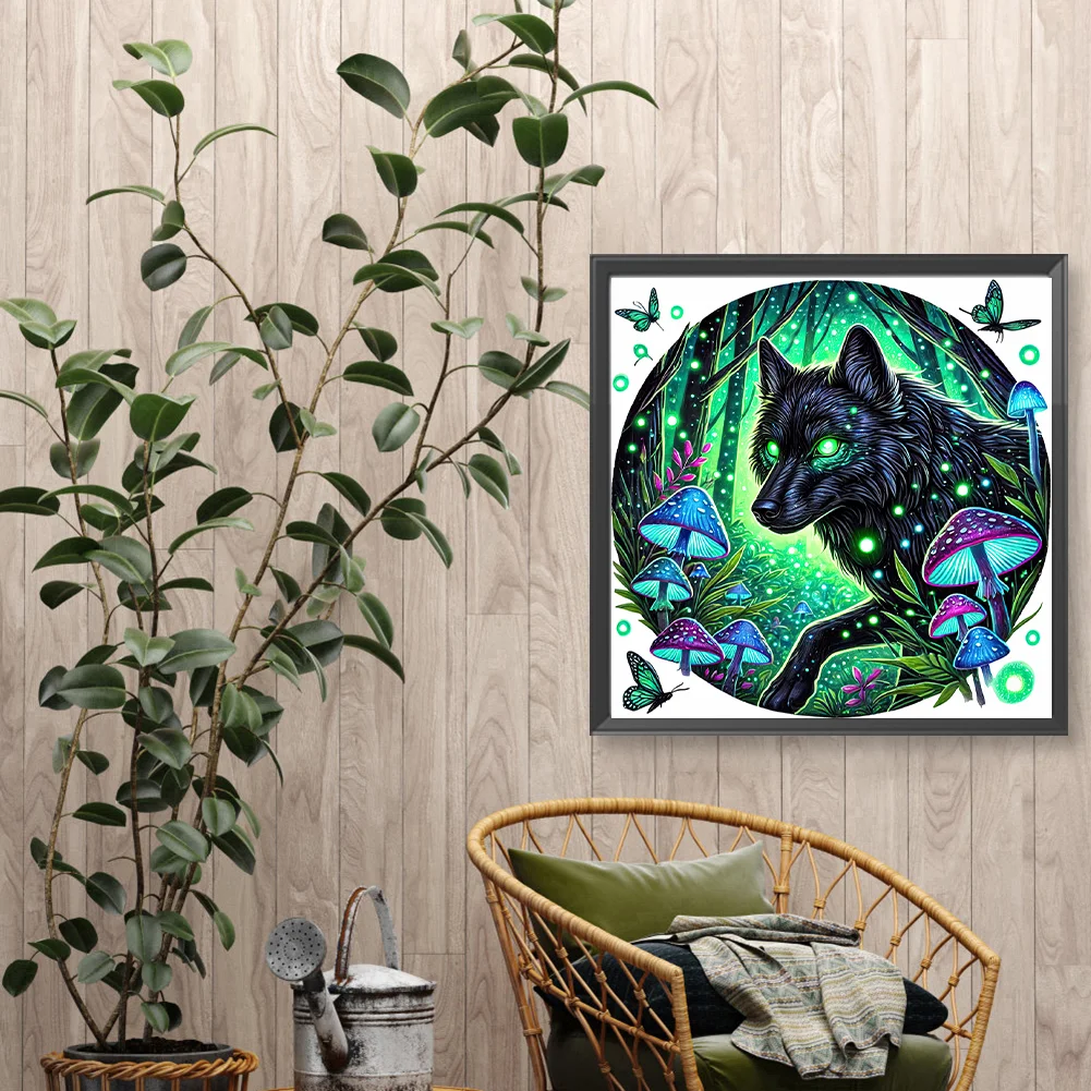 Diamond Painting - Full Round Drill - Wolf(Canvas|30*30cm)