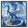 (Multi-Style) Dragon-11CT Stamped Cross Stitch 50*50cm tapestrymarket