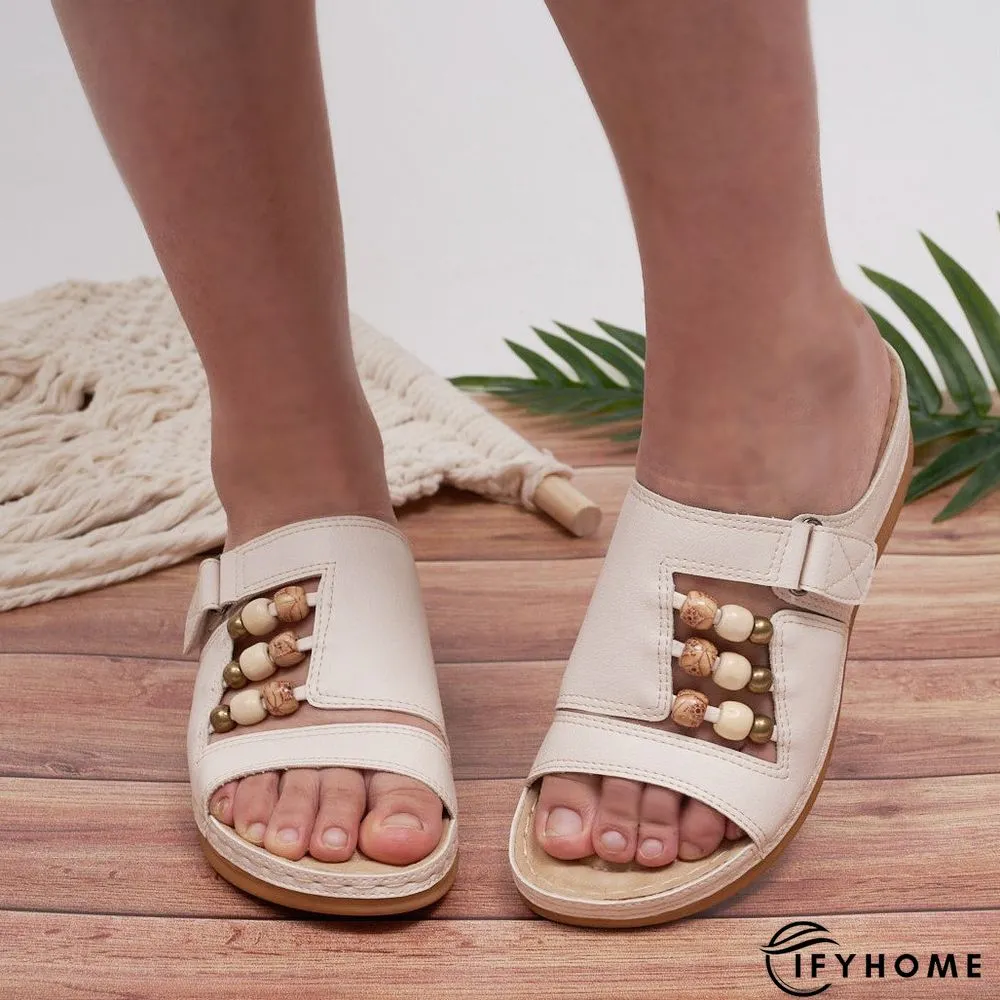 Leather Summer Slipper | IFYHOME
