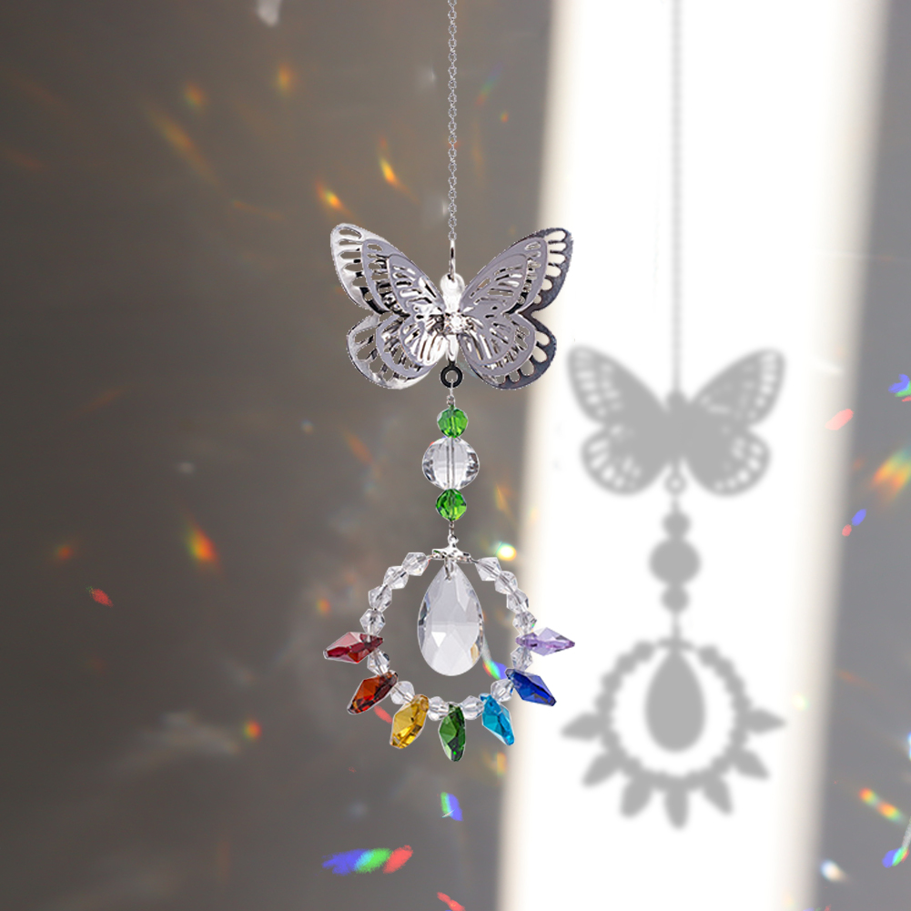 

Butterfly Love Ring - Art Crystal Suncatcher, 501 Original