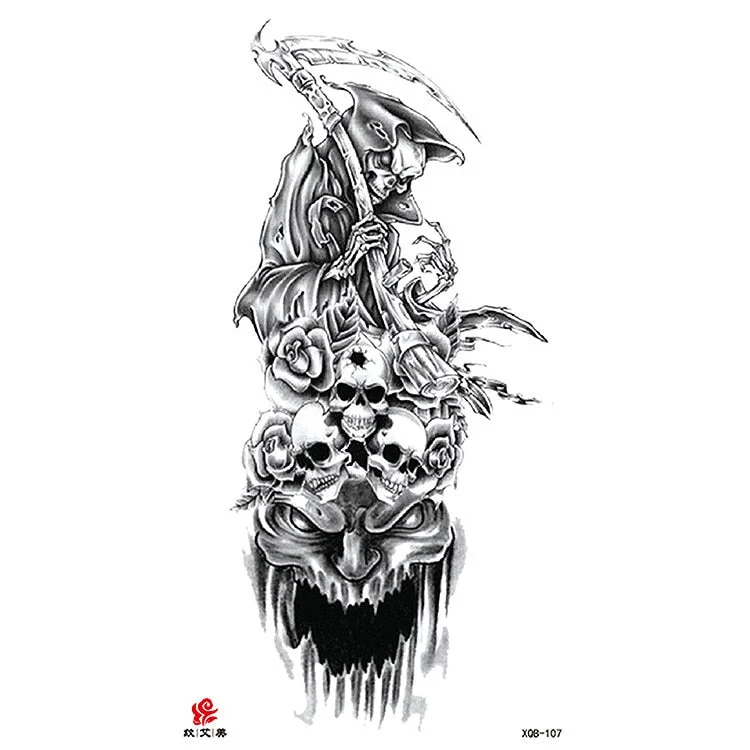 Waterproof Temporary Tattoo Sticker Chest Black Flash Tattoos Wolf Tiger Dragons Sexy Flower Body Art Arm Fake Tatoo Women Men