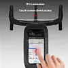 Bike Front Frame Bag Bicycle Top Tube Bag Touch-Screen for Phones Under 6.5 Inch