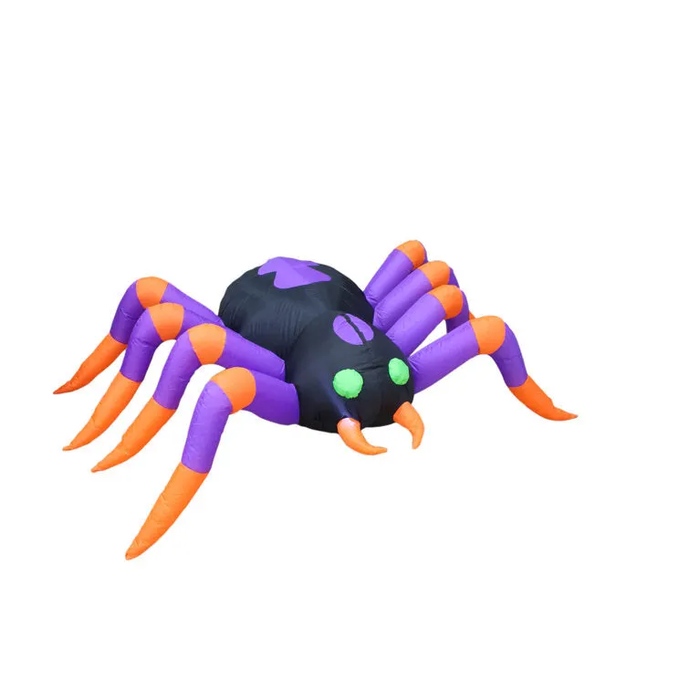 8 Foot Long Halloween Spider Inflatable