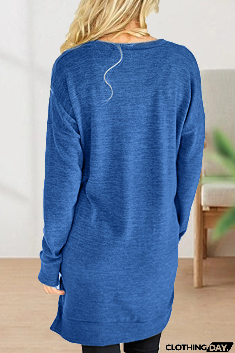 Casual Solid Solid Color V Neck T-Shirts