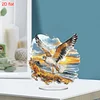 2D Flat Eagle DIY Acrylic Table Top Diamond Painting Ornament Kits for Adults