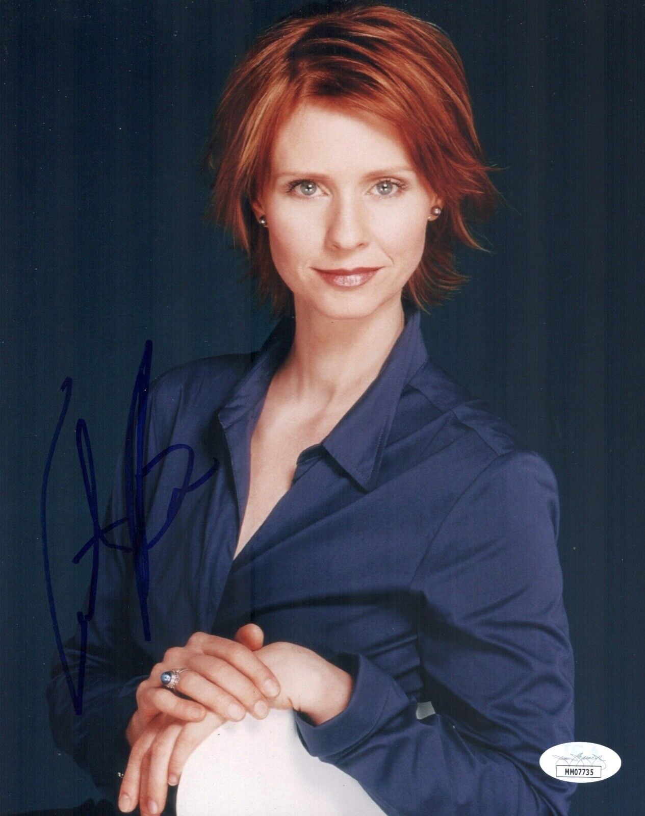 CYNTHIA NIXON Signed 8X10 SEX IN THE CITY Photo Poster painting Autograph JSA COA Cert