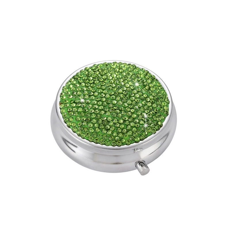 2 Pieces Casual Elegant Glam Solid Color Stainless Steel Rhinestone Soft Clay Storage Container Box