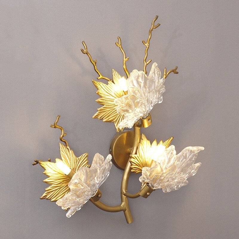 Nordic Crystal Wall Lights Bedroom LED Wall Sconce Lamp Dining Room Bedside Lamp Living Room Home Decorative Loft Wall Lights