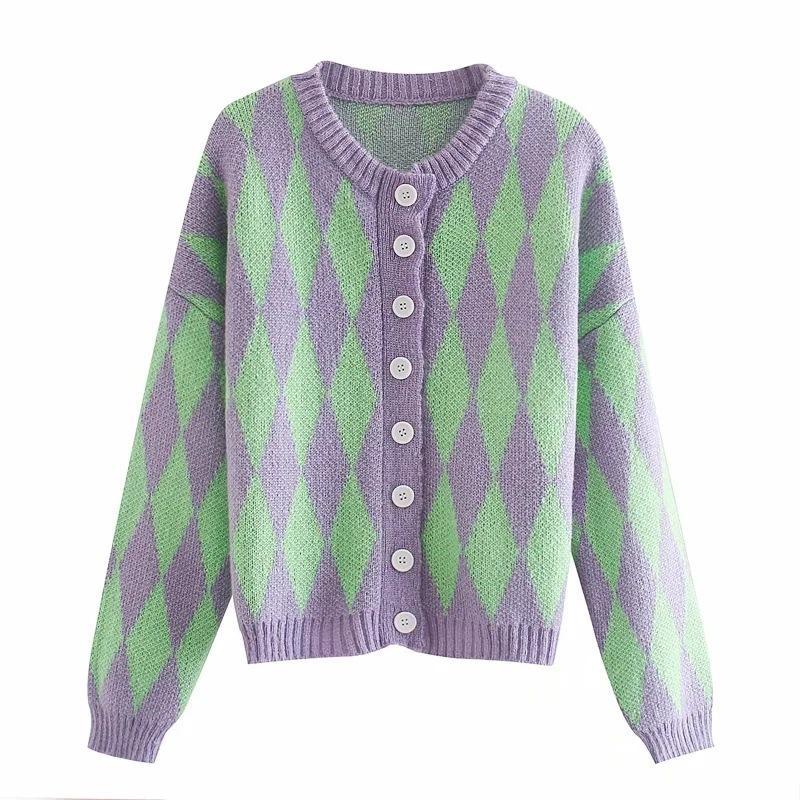 puff sleeve knit sweater