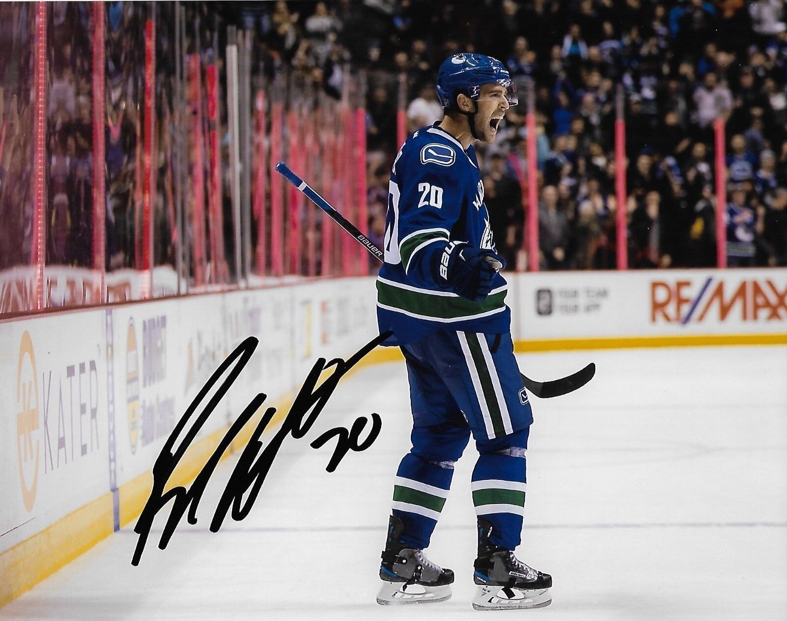 Vancouver Canucks Brandon Sutter Autographed Signed 8x10 NHL Photo Poster painting COA X