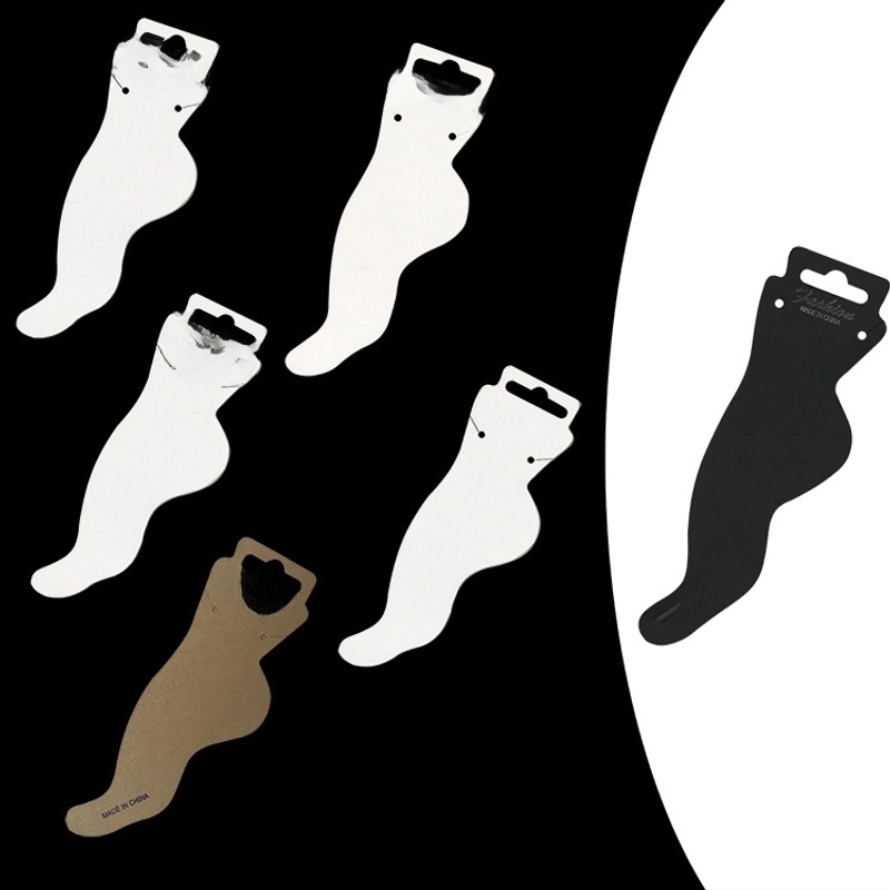 100 Pieces Paper Basic Casual Daily Letter Jewelry Packaging Cards