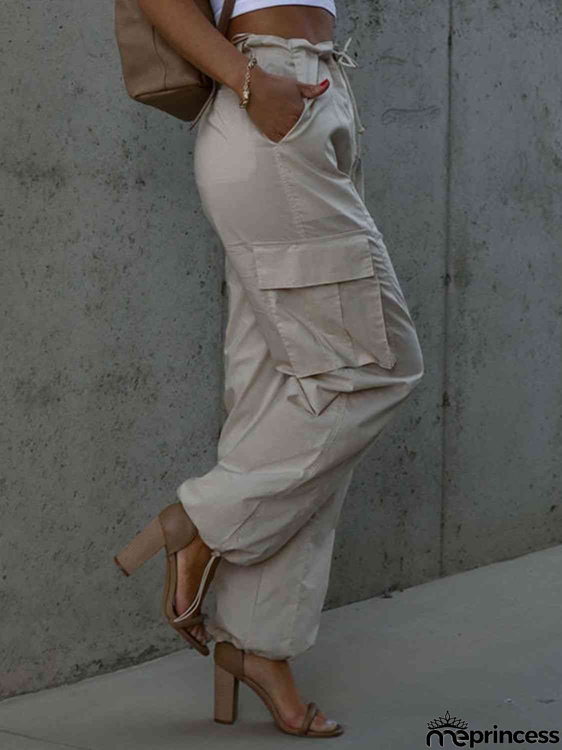 Drawstring Pants with Pockets
