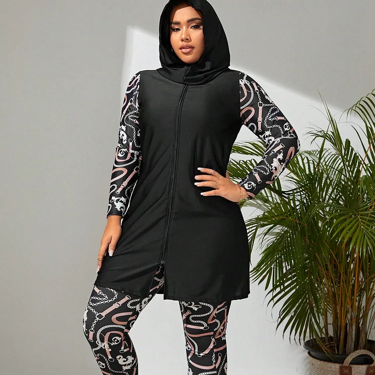 Burkini Muslim Swimwear Women 240605-58