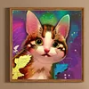 Diamond Painting -DIY Round Drill Cat