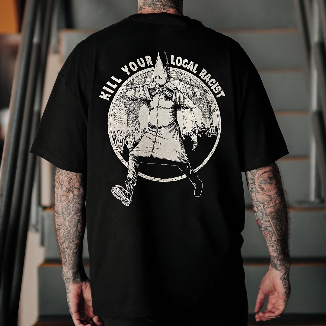 Kill Your Local Racist Printed Men's T-shirt -  