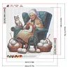 Old Lady Knitting Yarn-Full Round Diamond Painting 40*40CM