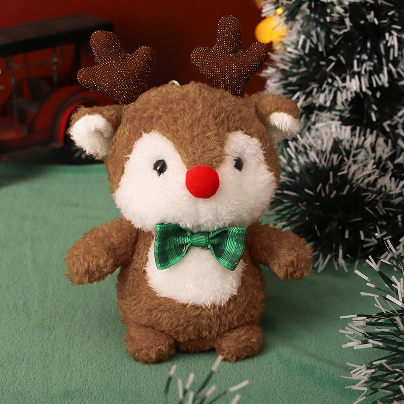 Cute Christmas dolls Christmas trees reindeer snowmen plush toys Christmas decorations doll ornaments-MERUMOTE