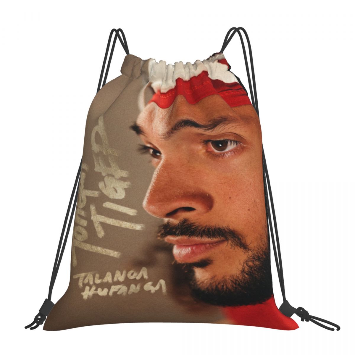 San Francisco 49ers Talanoa Hufanga Stylized Foldable Sports Gym Drawstring Bag