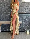 Split-Side Irregular Clipping Two-Piece Suits