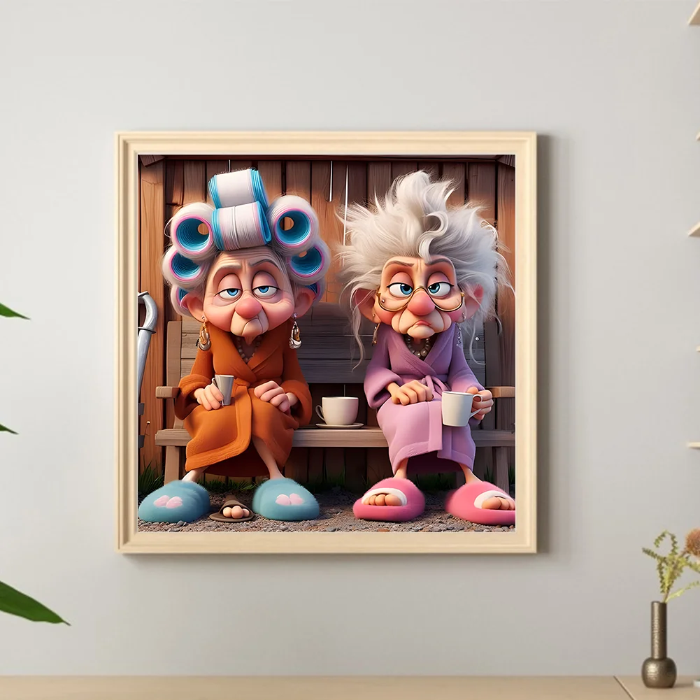 Diamond Painting - Full Round Drill - Grandma(Canvas|40*40cm)