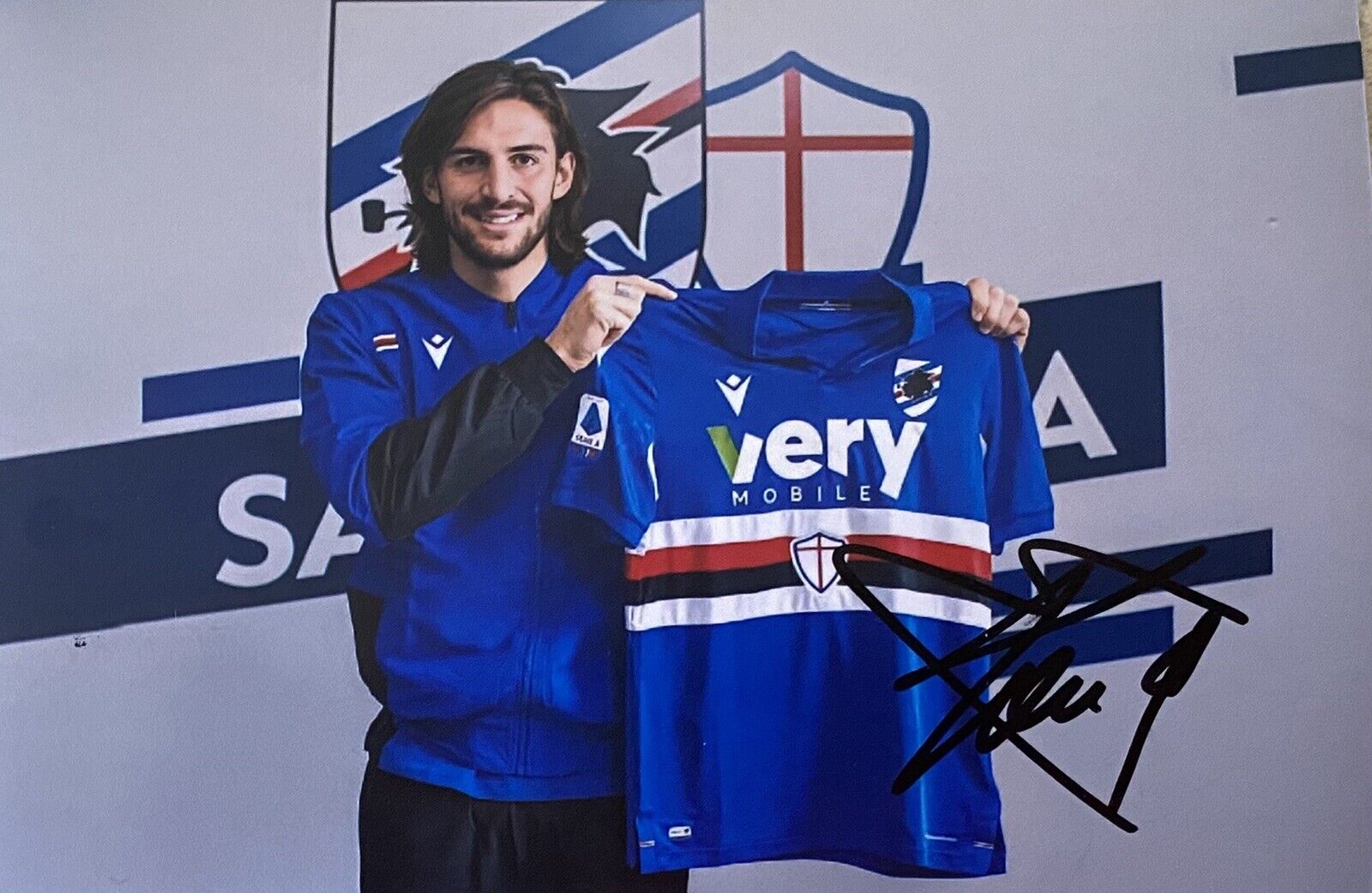 Tommaso Augello Hand Signed Sampdoria 6X4 Photo Poster painting 5